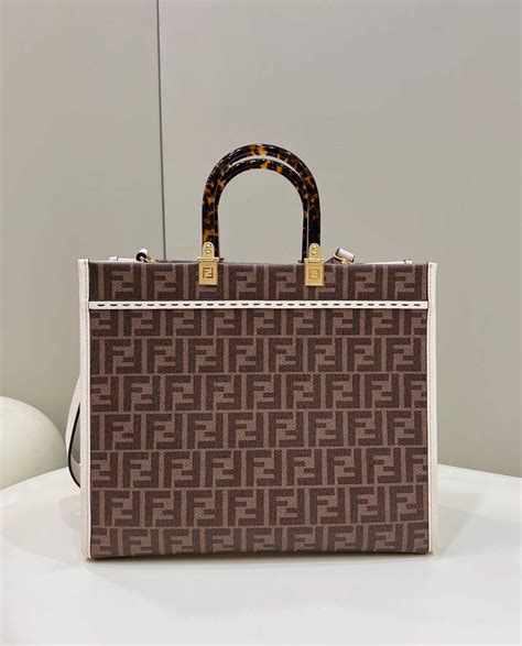 fendi bags brown|brown Fendi fabric.